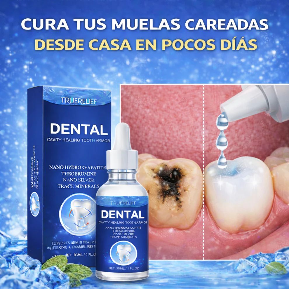 Armadura Líquida Curativa de Caries para Dientes | Promueve un aliento fresco y ayuda a reducir la sensibilidad ,Contiene Nano - Hidroxiapatita y Teobromina