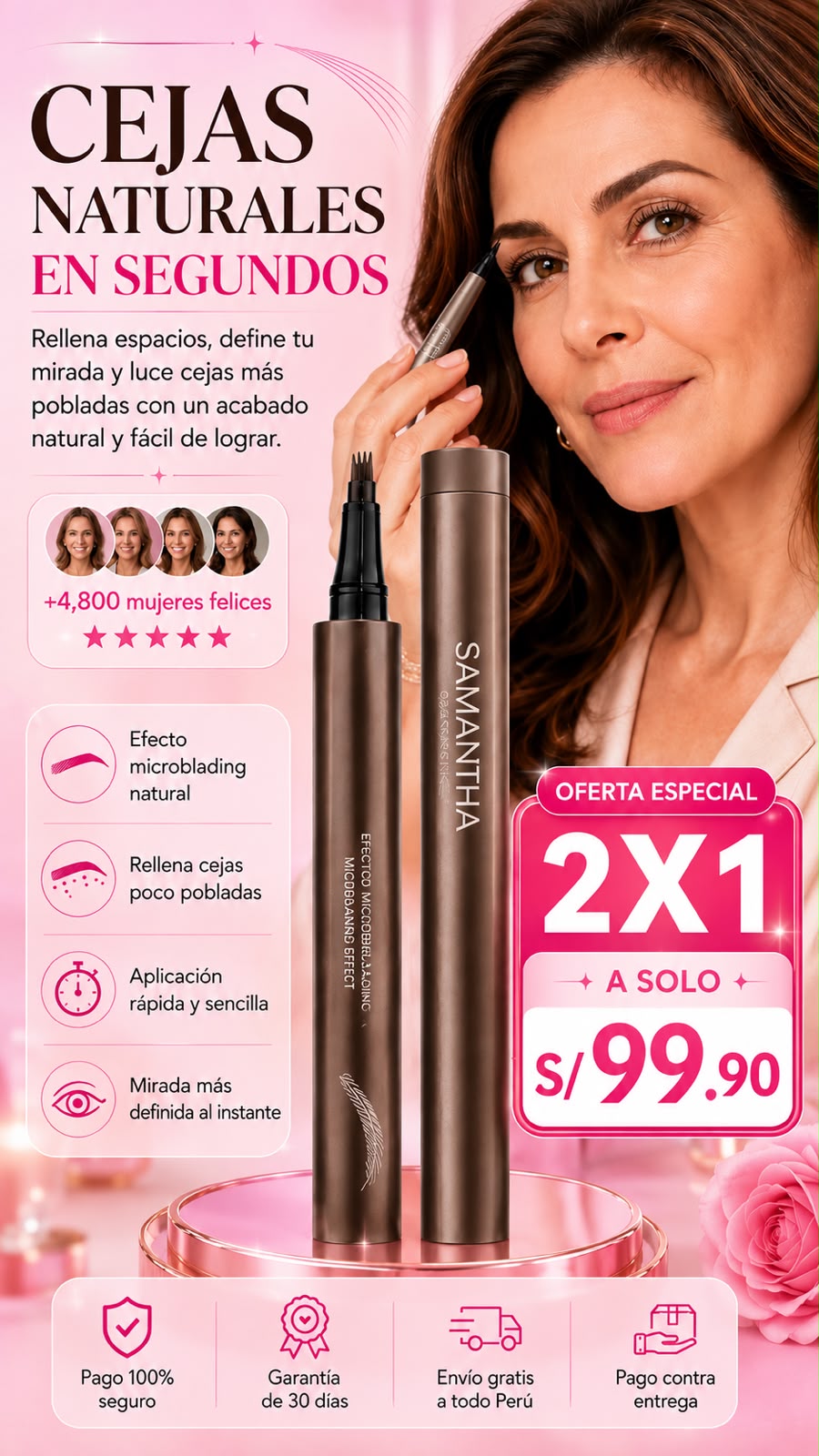 Lápiz para cejas microblading