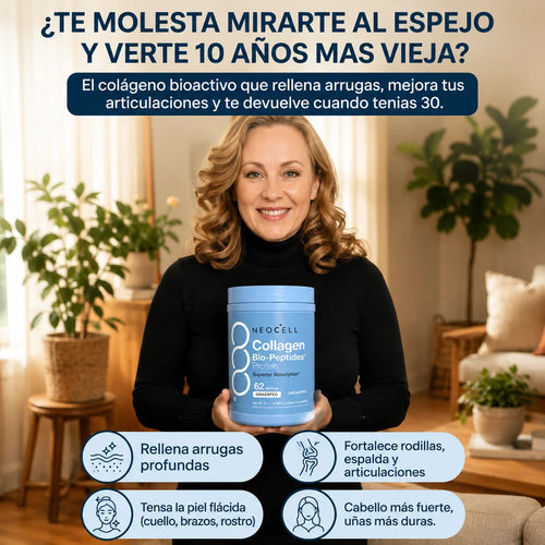 (Neocell Colageno) ¿Notas como tu cara ya no refleja a la mujer que eras hace 10 años?