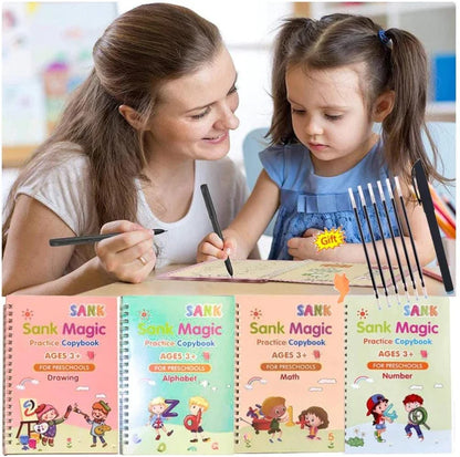 Set Cuaderno Mágico (4 cuadernos + Lapicero mágico)