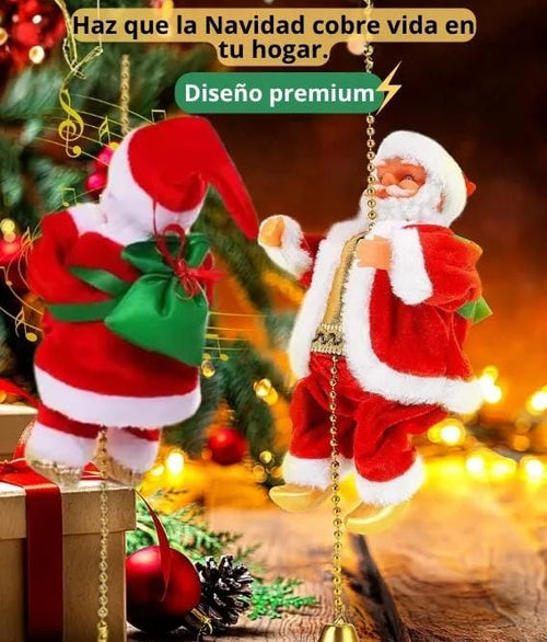 SANTA TREPADOR CON MÚSICA NAVIDEÑA