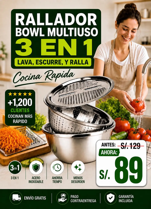 Rallador 3 en 1